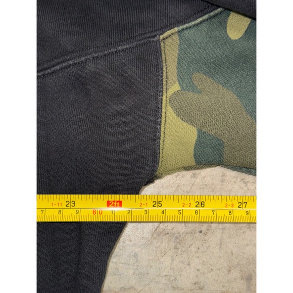 Adidas Crewneck Sweatshirt Mens L‎ Black Camo Long Sleeve Logo Pullover Casual - Picture 5 of 8